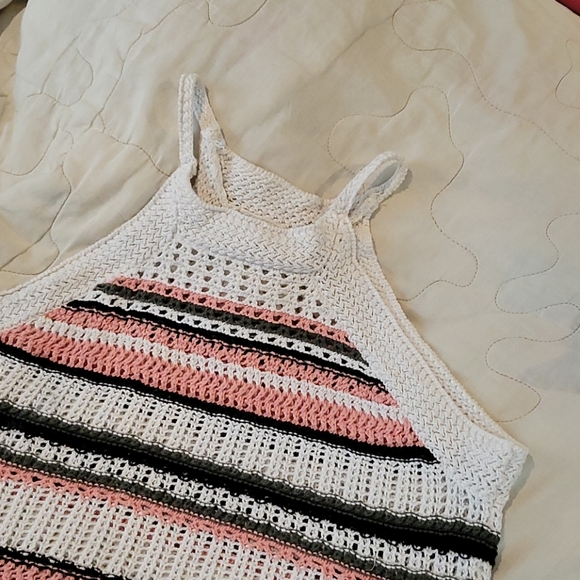 Roxy Crochet cotton tank sweater top - Picture 1 of 6